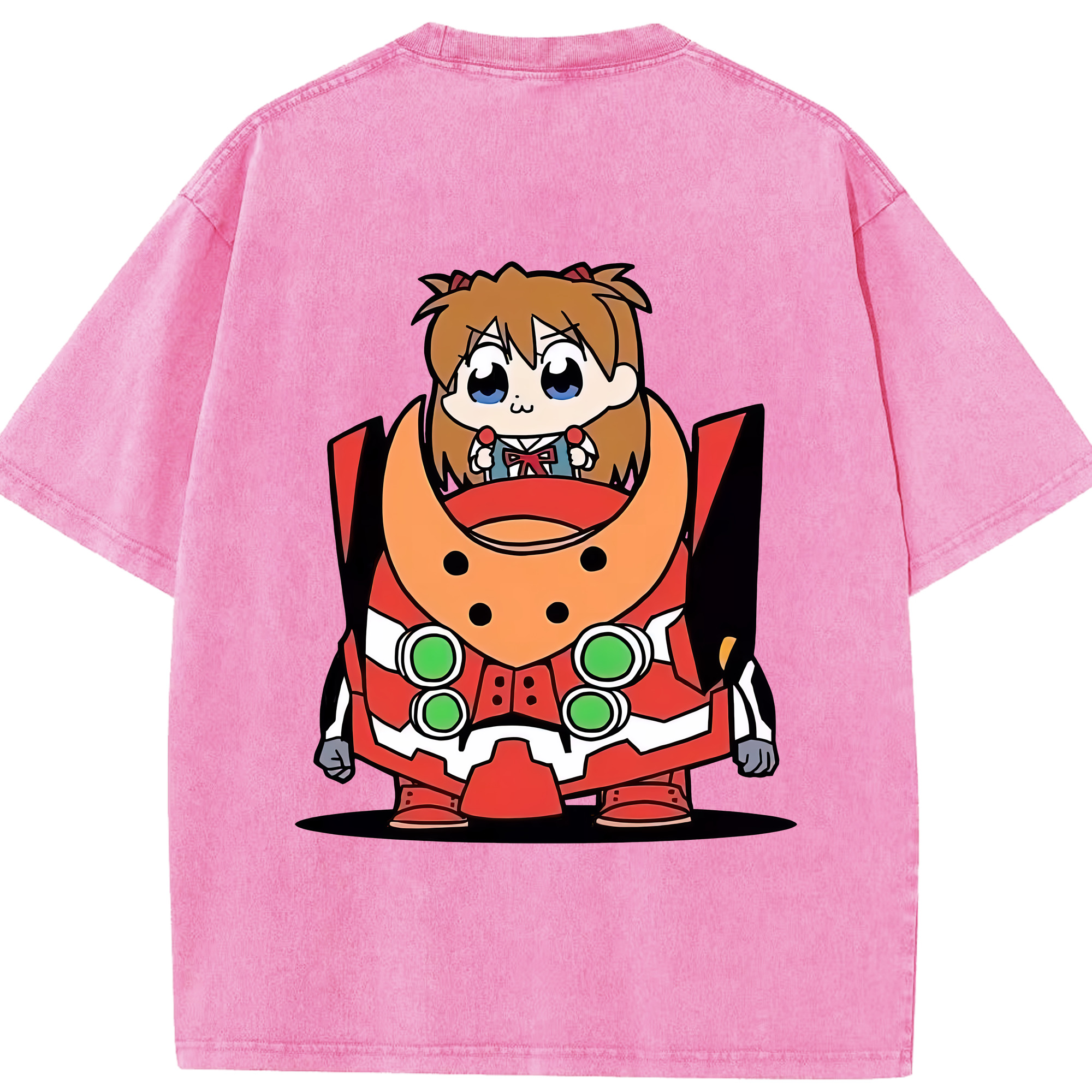（画像用） EVA 新世紀エヴァンゲリオン 綿100% ヴィンテージ風 半袖Tシャツ（背面プリント）